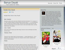 Tablet Screenshot of banuadayak.wordpress.com