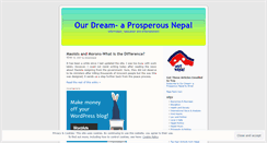 Desktop Screenshot of dreamnepal.wordpress.com