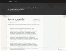 Tablet Screenshot of mipaismiopinion.wordpress.com