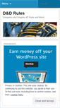 Mobile Screenshot of dndrules.wordpress.com