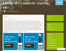 Tablet Screenshot of chemistryyoucaneat.wordpress.com