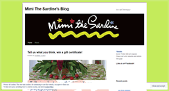 Desktop Screenshot of mimithesardine.wordpress.com