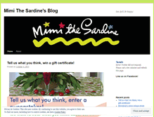 Tablet Screenshot of mimithesardine.wordpress.com