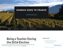 Tablet Screenshot of hannahgoestofrance.wordpress.com