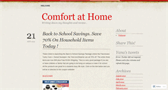 Desktop Screenshot of comfortathome.wordpress.com