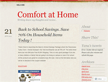 Tablet Screenshot of comfortathome.wordpress.com