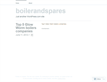 Tablet Screenshot of boilerandspares.wordpress.com