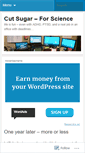 Mobile Screenshot of cutsugarforscience.wordpress.com