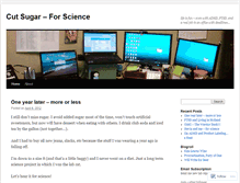 Tablet Screenshot of cutsugarforscience.wordpress.com