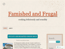 Tablet Screenshot of famishedandfrugal.wordpress.com