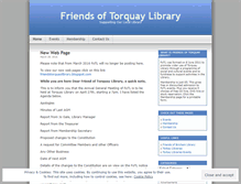 Tablet Screenshot of friendsoftorquaylibrary.wordpress.com
