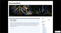 Desktop Screenshot of detonatingminds.wordpress.com