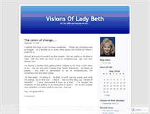 Tablet Screenshot of ladybeth.wordpress.com