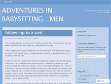 Tablet Screenshot of advinbabysittingmen.wordpress.com