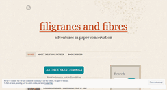 Desktop Screenshot of filigranesandfibres.wordpress.com