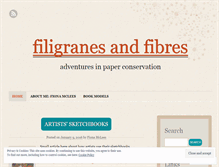 Tablet Screenshot of filigranesandfibres.wordpress.com