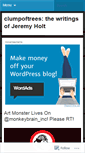 Mobile Screenshot of clumpoftrees.wordpress.com