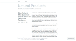 Desktop Screenshot of naturalproductsnh.wordpress.com