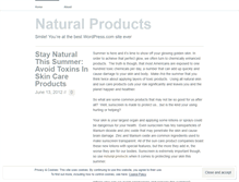 Tablet Screenshot of naturalproductsnh.wordpress.com