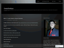 Tablet Screenshot of owaisshafique.wordpress.com
