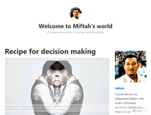 Tablet Screenshot of miftahworld.wordpress.com