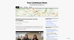 Desktop Screenshot of catcanterburynews.wordpress.com