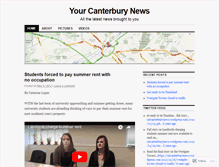 Tablet Screenshot of catcanterburynews.wordpress.com