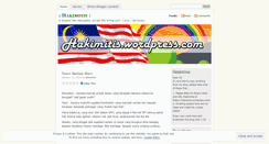 Desktop Screenshot of hakimitis.wordpress.com