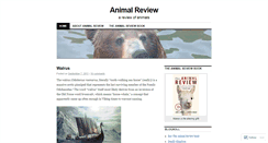 Desktop Screenshot of animalreview.wordpress.com