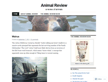 Tablet Screenshot of animalreview.wordpress.com