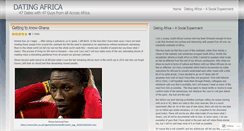Desktop Screenshot of datingafrica.wordpress.com