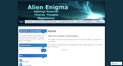 Desktop Screenshot of alienenigma.wordpress.com