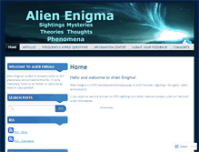 Tablet Screenshot of alienenigma.wordpress.com