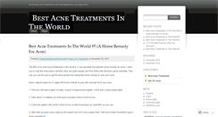 Desktop Screenshot of bestacnetreatmentsintheworld.wordpress.com