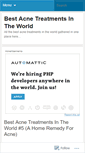 Mobile Screenshot of bestacnetreatmentsintheworld.wordpress.com
