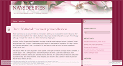 Desktop Screenshot of naysdesires.wordpress.com