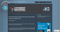 Desktop Screenshot of congresojdc.wordpress.com