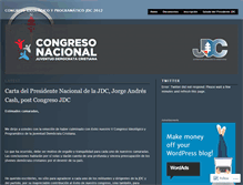 Tablet Screenshot of congresojdc.wordpress.com