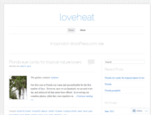 Tablet Screenshot of loveheat.wordpress.com