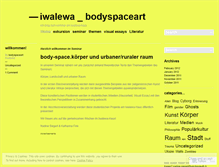 Tablet Screenshot of bodyspaceart.wordpress.com