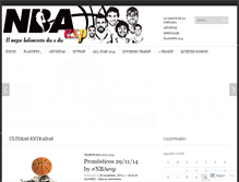 Tablet Screenshot of nbaesp.wordpress.com