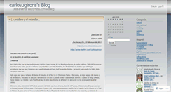 Desktop Screenshot of carlosugirons.wordpress.com