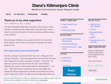 Tablet Screenshot of dianaskiliclimb.wordpress.com