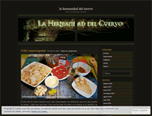 Tablet Screenshot of lahermandaddelcuervo.wordpress.com