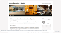 Desktop Screenshot of luxorespacios.wordpress.com
