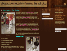 Tablet Screenshot of abstractconnectivity.wordpress.com