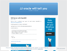 Tablet Screenshot of jjoracle.wordpress.com