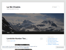 Tablet Screenshot of leskichalets.wordpress.com