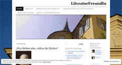 Desktop Screenshot of literaturfreundin.wordpress.com