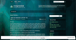 Desktop Screenshot of evergreenink.wordpress.com